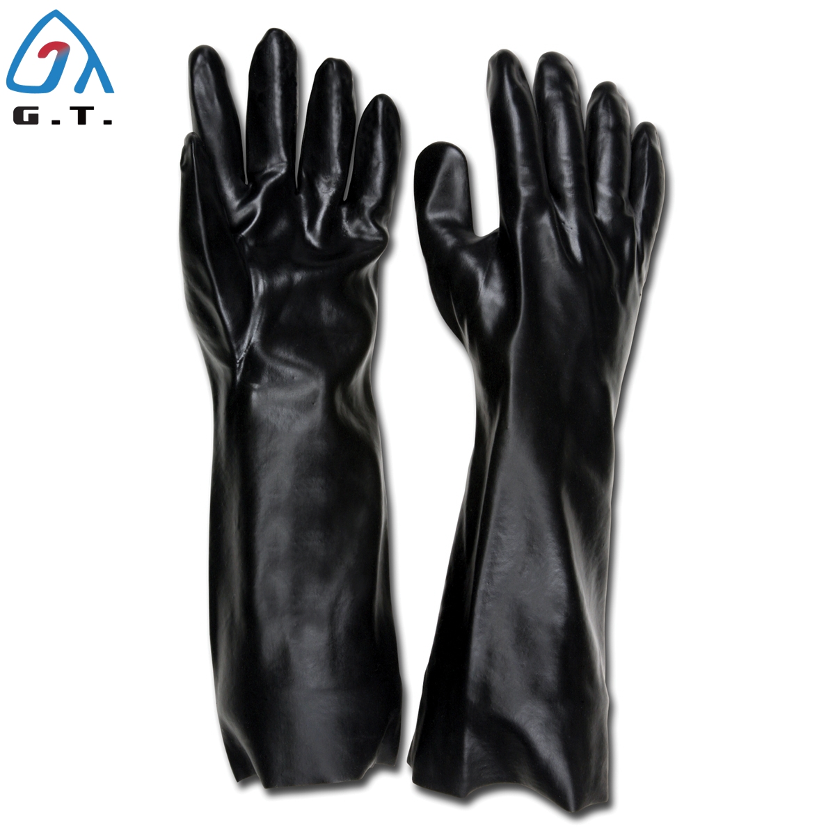 Red PVC Fully Coating Chemical Glove GT-GSP003