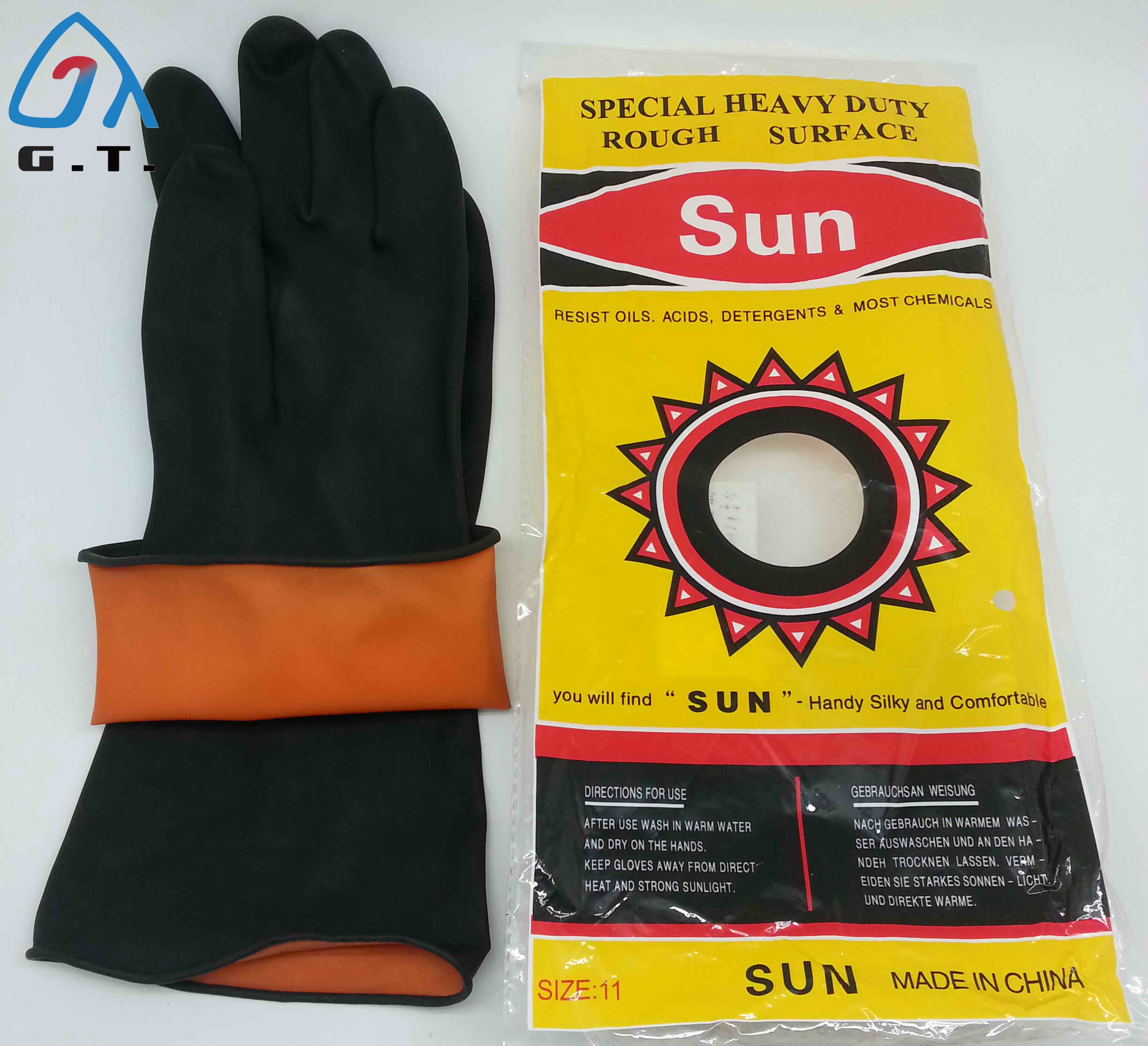 Industrial Latex Chemical Gloves GT-G691