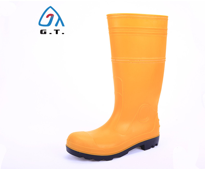 GT Brand Industrial Safety Gum Boots Water Resistant Protective PVC Work Boots SR05